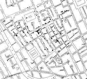 John Snow's cholera map of Soho